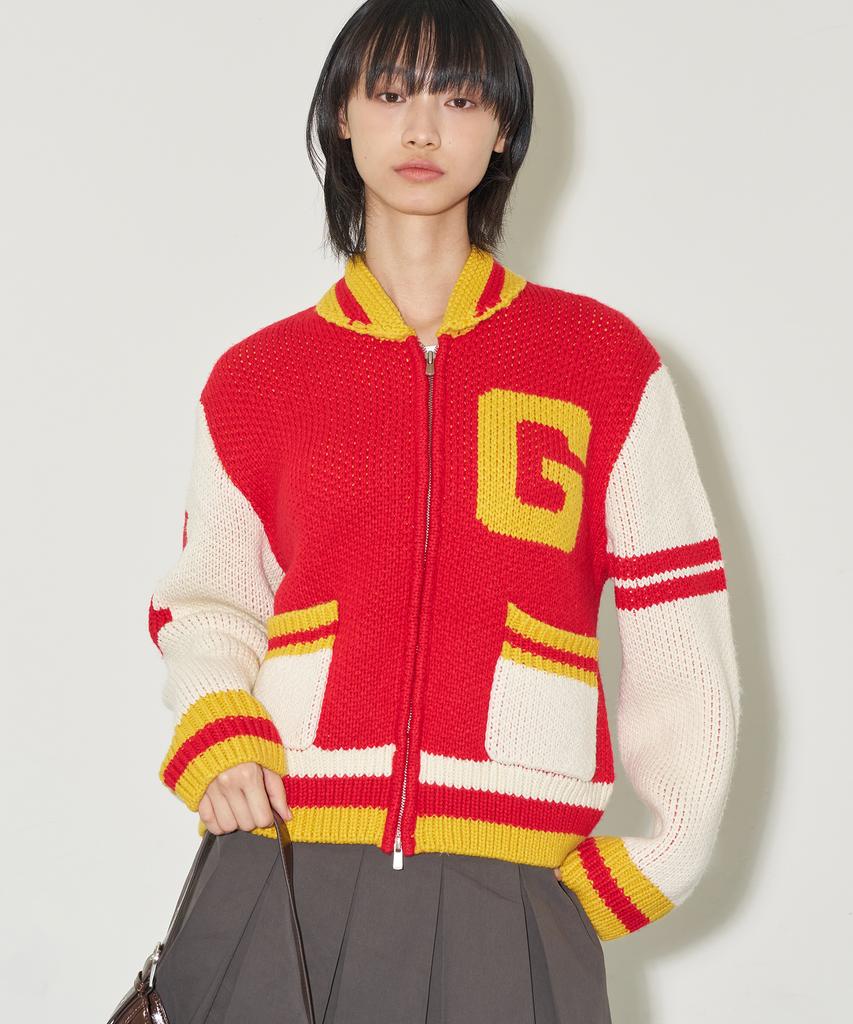 ILLIGO Ig Varsity Knit Zip-Up Red