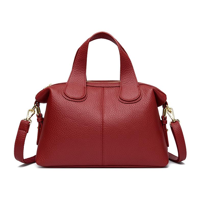 Новая французская сумка через плечо из многослойной ткани большой емкости, универсальная, из мягкой кожи, портативная, для мам