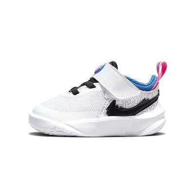 Space Jam x Team Hustle D10 SE TD Кроссовки для малышей с компьютерным чипом Белые Гипер-королевский Розовый-взрыв DH8054-100