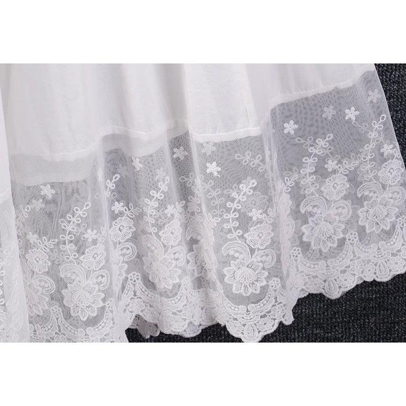 Сладкие и Свежие Укороченные Брюки Весной и Летом, Свободные Оверсайзные Вышитые Лоскутные Кружевные Однотонные Брюки Микро-клеш