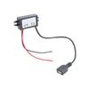 DC12V 24V Понижающий до 5V 3A USB Преобразователь Питания USB Автомобильное Зарядное Устройство Совместимо для Зарядки Электроники 13см Вход