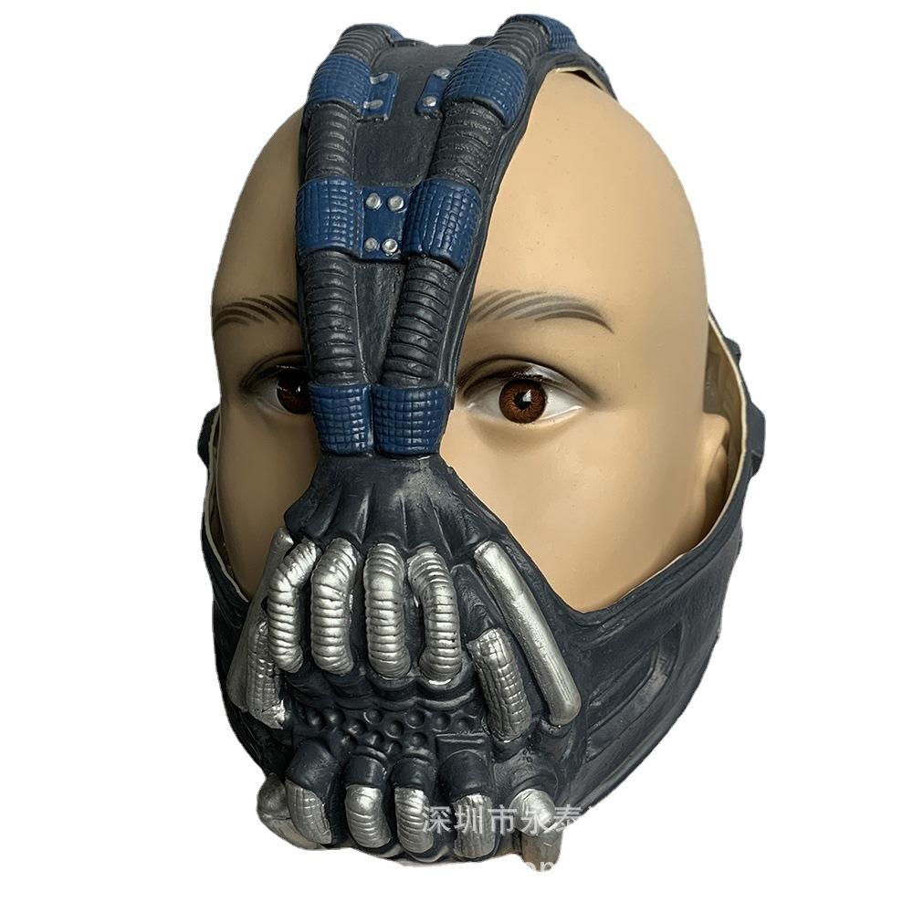 Bain latex mask PVC Helmet The Rise of the Dark Knight3 Bat headgear, Halloween costume prop