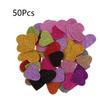 50pcs Wall Sticker Glittering Effect Heart Foam DIY Decal Home Kindergarten Decoration