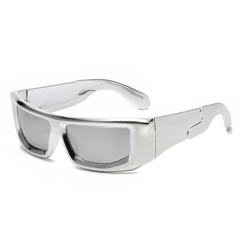 Новые Персонализированные Киберпанк Солнцезащитные очки Модные Женские Уличные Велосипедные Очки Мужские Летние Очки с Защитой от УФ-лучей