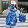 Men's Large Capacity Three-Piece Backpack Set Student Schoolbag Women's Camouflage Printed Backpack