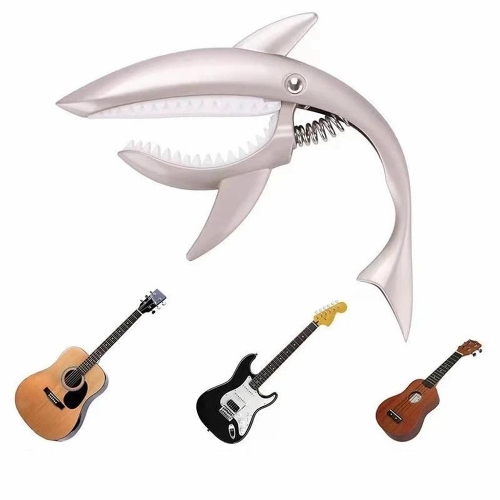 Гитарный каподастр, персонализированный каподастр в форме акулы, тональный зажим для мандолины, укулеле, электрогитары, акустической гитары