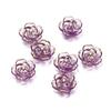 10Pcs Ornament Flower Beads Acrylic All-Match Pendant Durable Hole Charm  for Jewelry Making