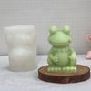 Милая большая лягушка Силиконовая форма для ручной работы Ароматические свечи Мыло Гипс Поделки Украшения Инструмент Антипригарная