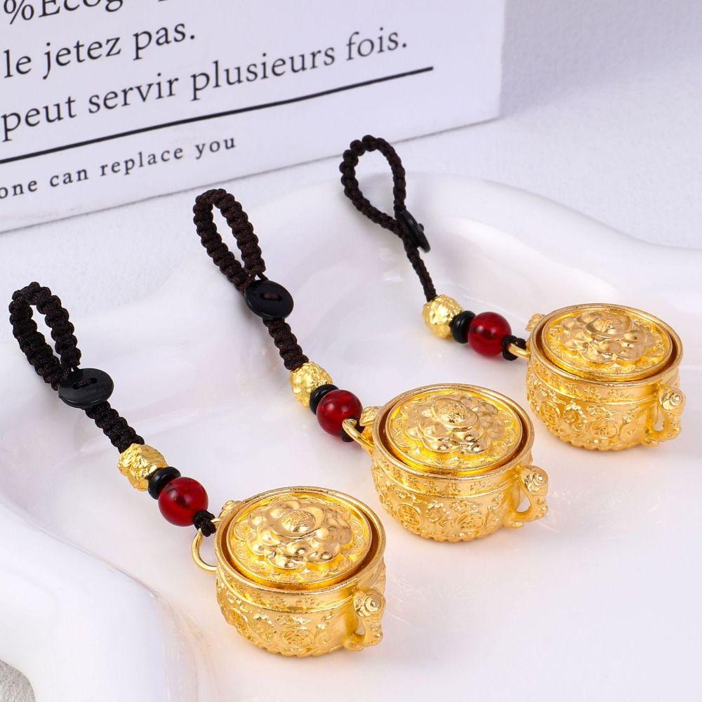Латунные монеты в китайском стиле, кулон на удачу, медный брелок для ключей от машины, украшение на рюкзак