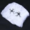 Colorful Halloween Spider Web Stretchable Cotton Cobwebs Elastic Scary Party Scene Props for Halloween Christmas Eve Parties