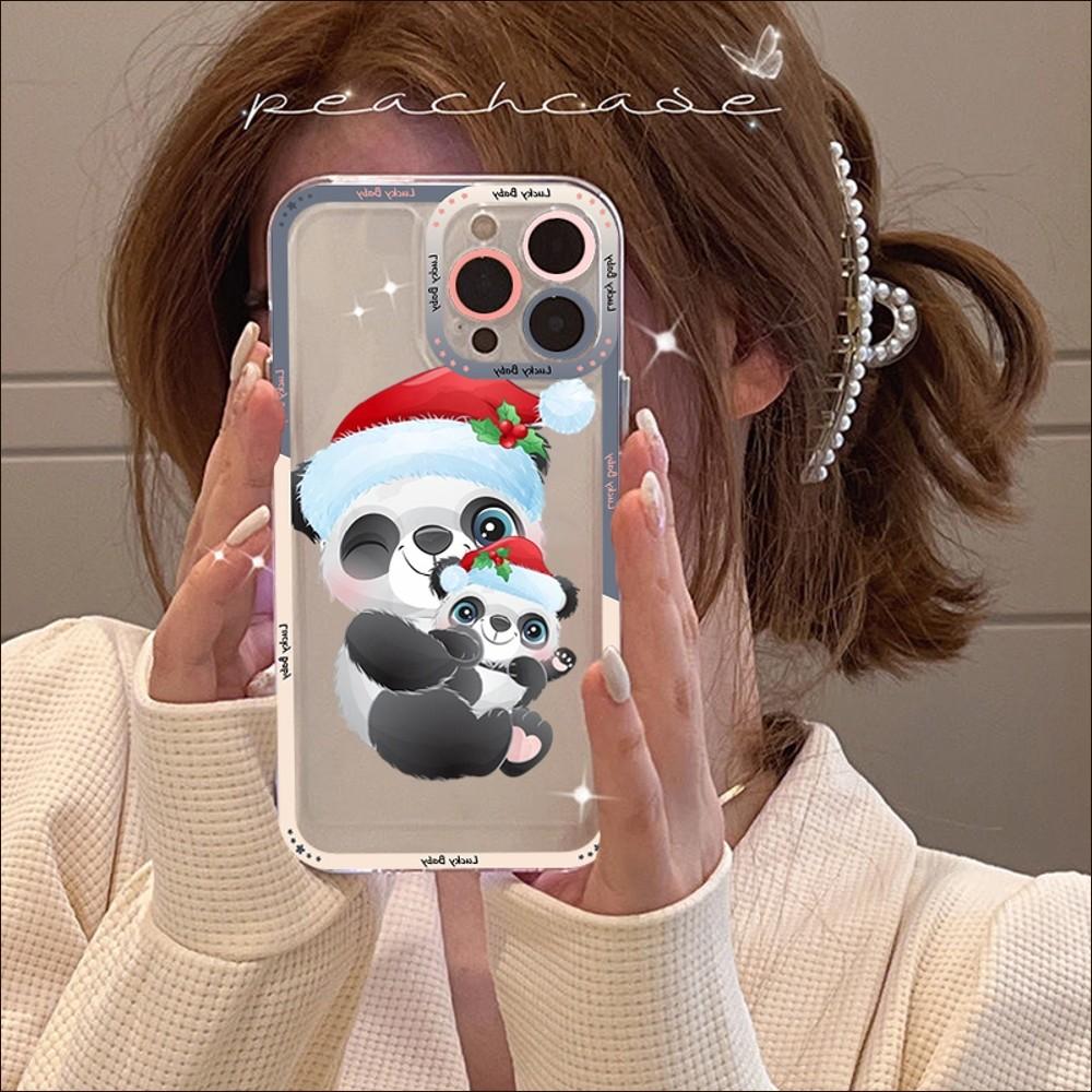 Чехол для телефона с милой пандой для IPhone 14, 13, 12, 11 Pro Max XS X XR SE 2020, 6, 7, 8 Plus, мини-защитный чехол