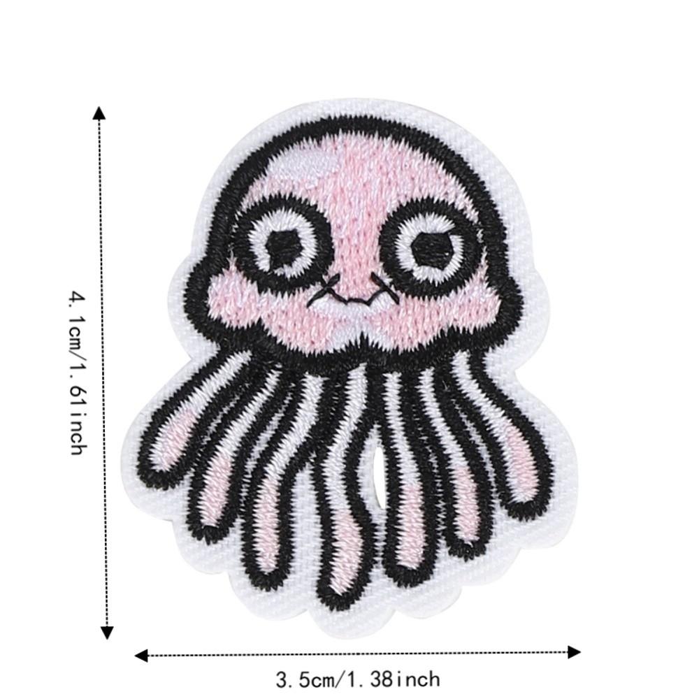 10Pcs Embroidered Design Cloth Stickers Strong Adhesive Iron On Patches For Clothes