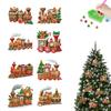 8Pcs Acrylic Special Shaped Christmas Cartoon Hanging Diamond Art Kits 5D DIY Diamond Art Hanging Decorations Bedroom Decoration