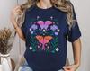 Boho Art Nouveau Floral T-Shirt, Comfort Colors Tee