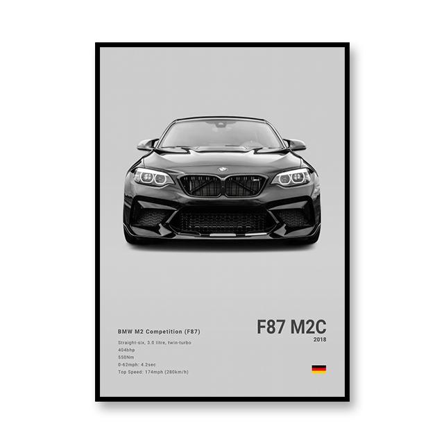 Знаменитые Марки Автомобилей SVJ GT3RS G80M3C Холст Настенное Искусство Принт Постер 918 M5CS MSCSL Декоративная Фреска Домашний Декор Подарок Без Рамки