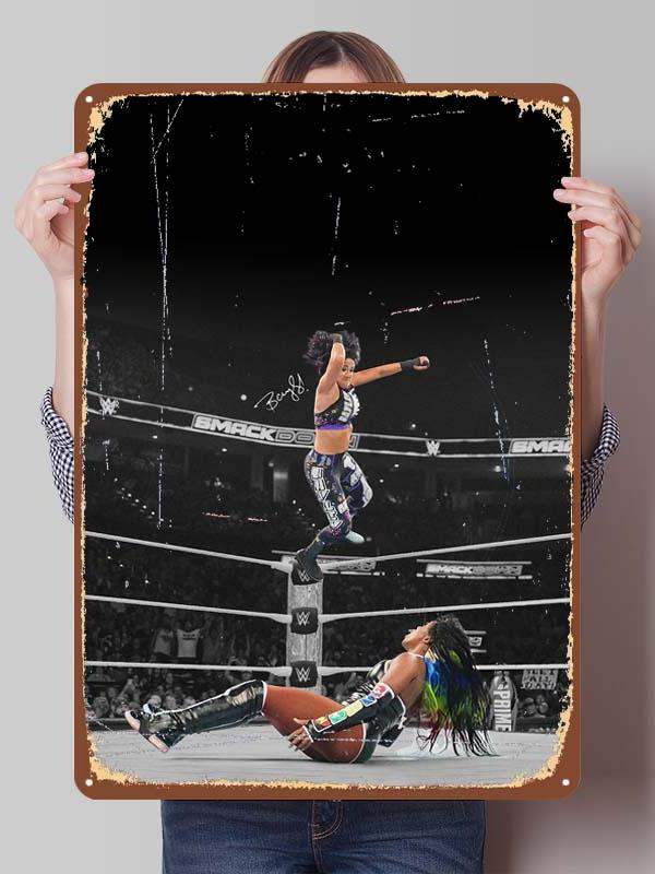 Bayley Alexa Bliss Metal Signs Wrestler Posters Room Decor Items Aesthetic Decoration Living Room Vintage Metal Plate Wall Art