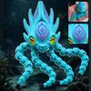 Блуп Морское Чудовище 3D Печатная Гибкая Игрушка-Антистресс – Жуткая Фигурка Глубоководного Существа для Декора Стола и Подарок Коллекционеру Криптидов