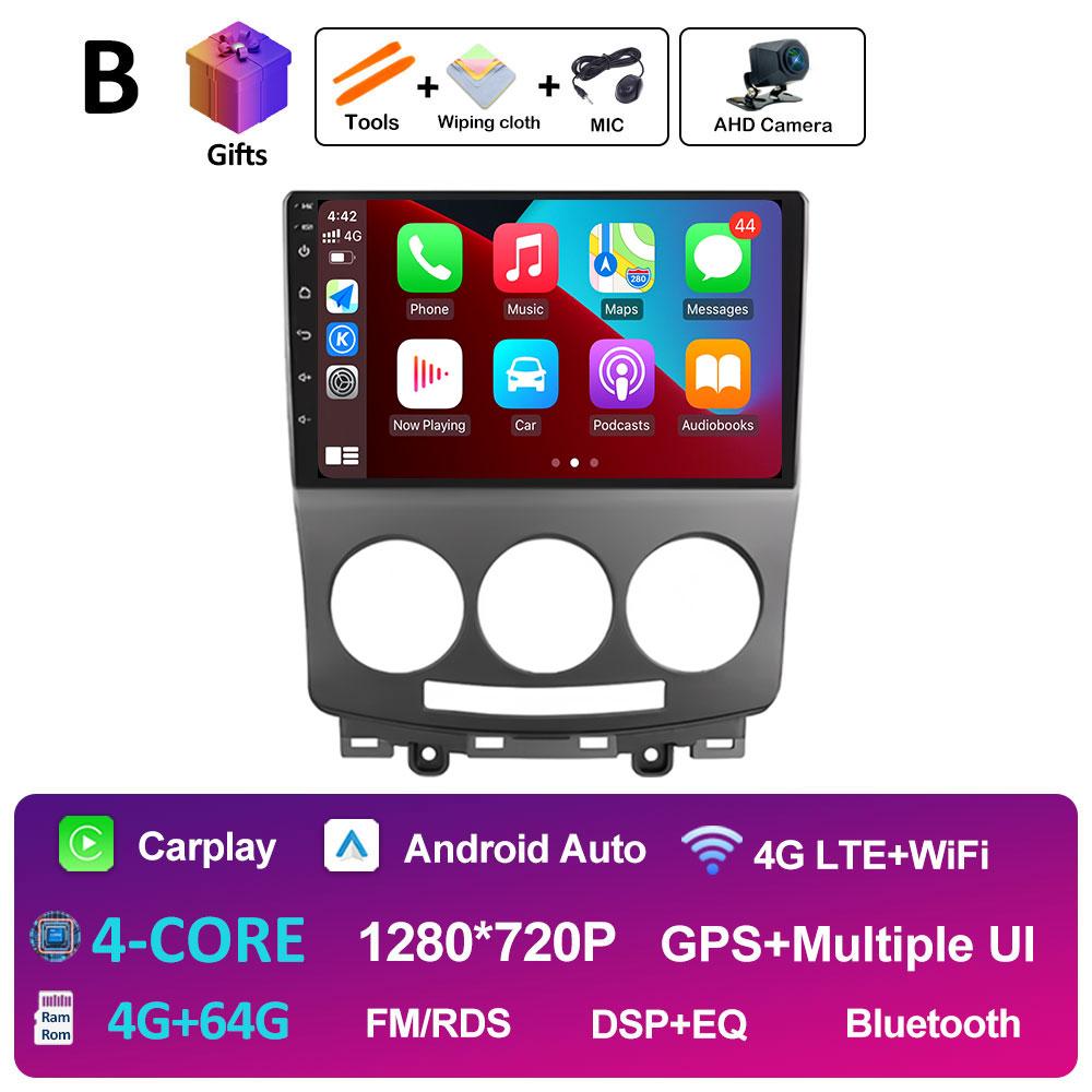 9 дюймовый Android Auto для MAZDA 5 2005 2006 2007 2008 2009 2010 Беспроводной Carplay Вентилятор охлаждения WIFI QLED IPS Экран WIFI Аксессуары