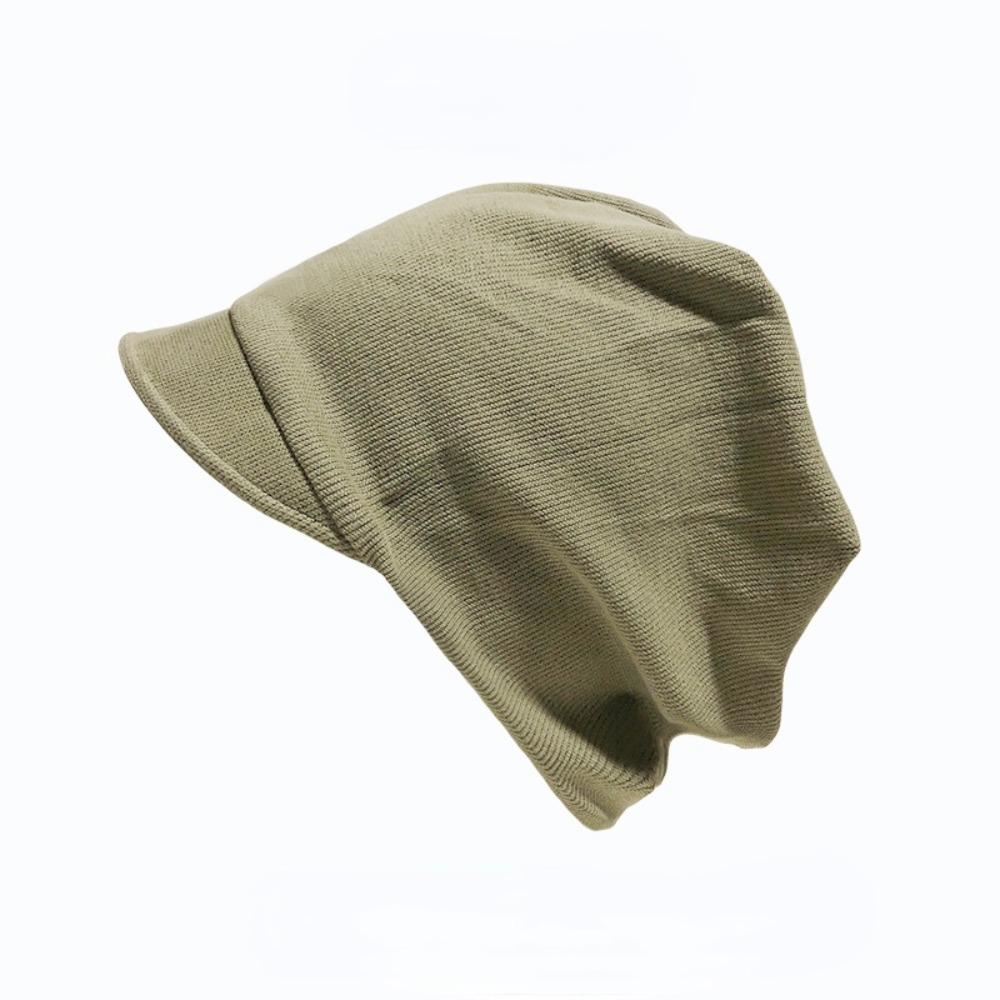 Solid Color Slouchy Baggy Caps Keep Warm Skull Cap Chemo Cap Beanie Hat Autumn Winter