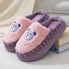 Модные мультяшные пушистые женские тапочки для дома, зима, роскошный дизайнерский стиль, женская обувь, комнатные, повседневные, с пушистым мехом, шлепанцы, элегантная плоская обувь, новинка