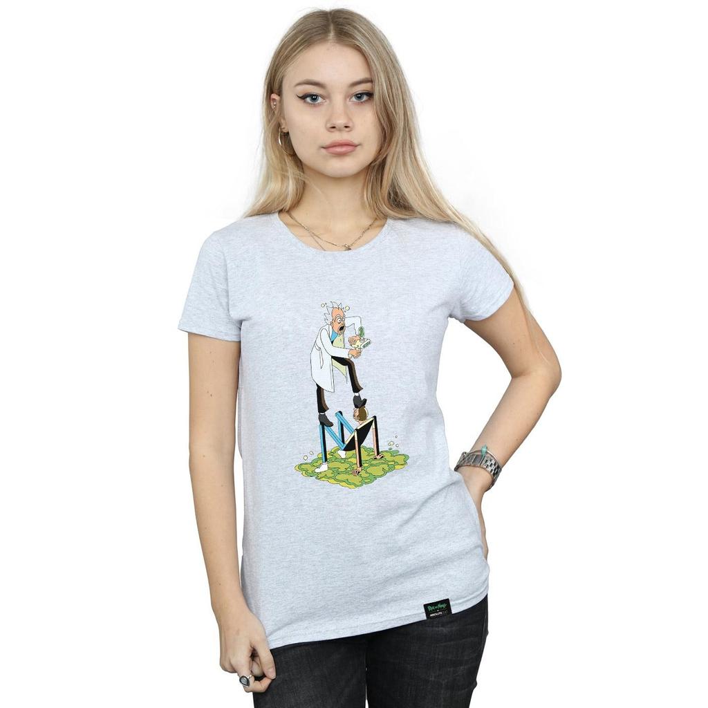 Rick And Morty Womens/Ladies Stylised Characters Cotton T-Shirt