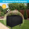 Heavy Duty Grill Cover Fade Resistant Waterproof Portable Protection Charcoal Grill Cover For Table Cart Pit Yard Patio Porch