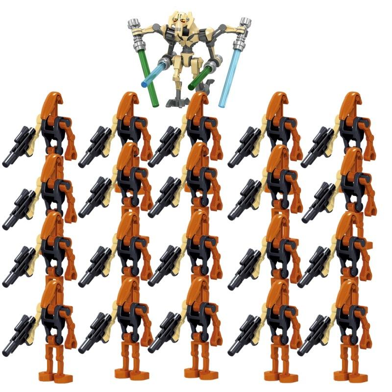 Star Wars Battle Droid Building Blocks Toy Figure Set for Boys, DIY Assembly Puzzle Bricks Kit, Bagged Multiple Styles