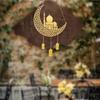 Id Mubarak Ramadan Decor Wooden Pendant Ramadan Kareen Wood Craft For Home Door Hanging Decor DIY Islamic Party Wreath Supplies
