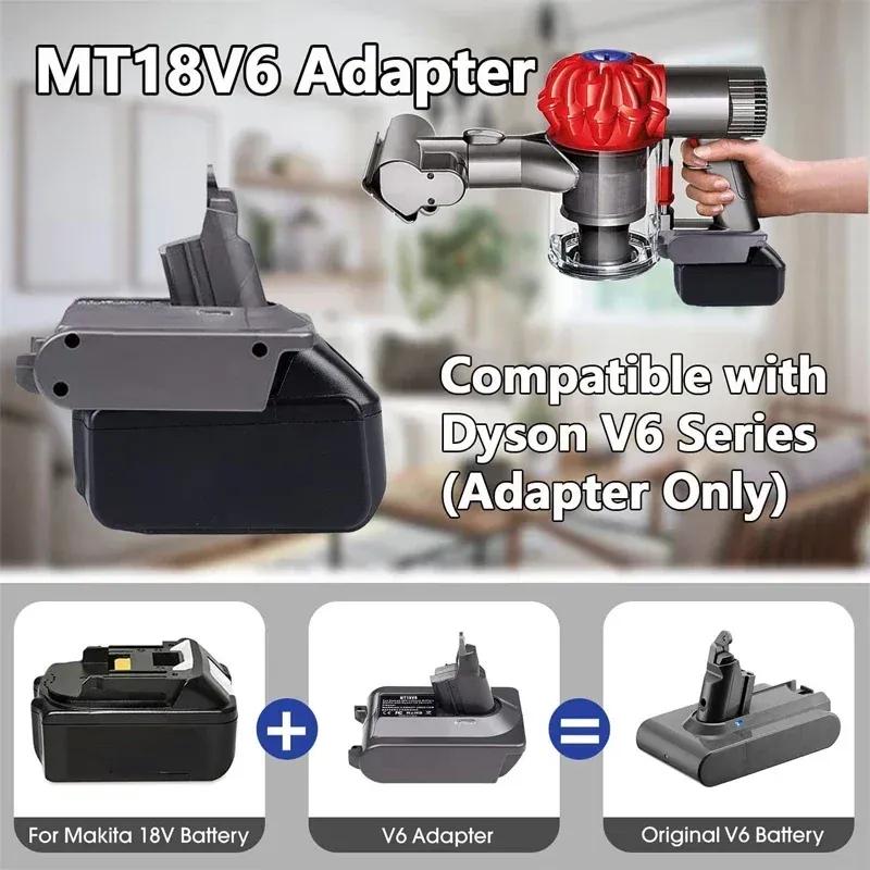 Battery Converter Adapter For Makita/Dewal/Milwaukee/Bosch/Ryobi 18V Li-ion Battery To For Dyson V6 V7 V8 Animal Vacuum Cleaner