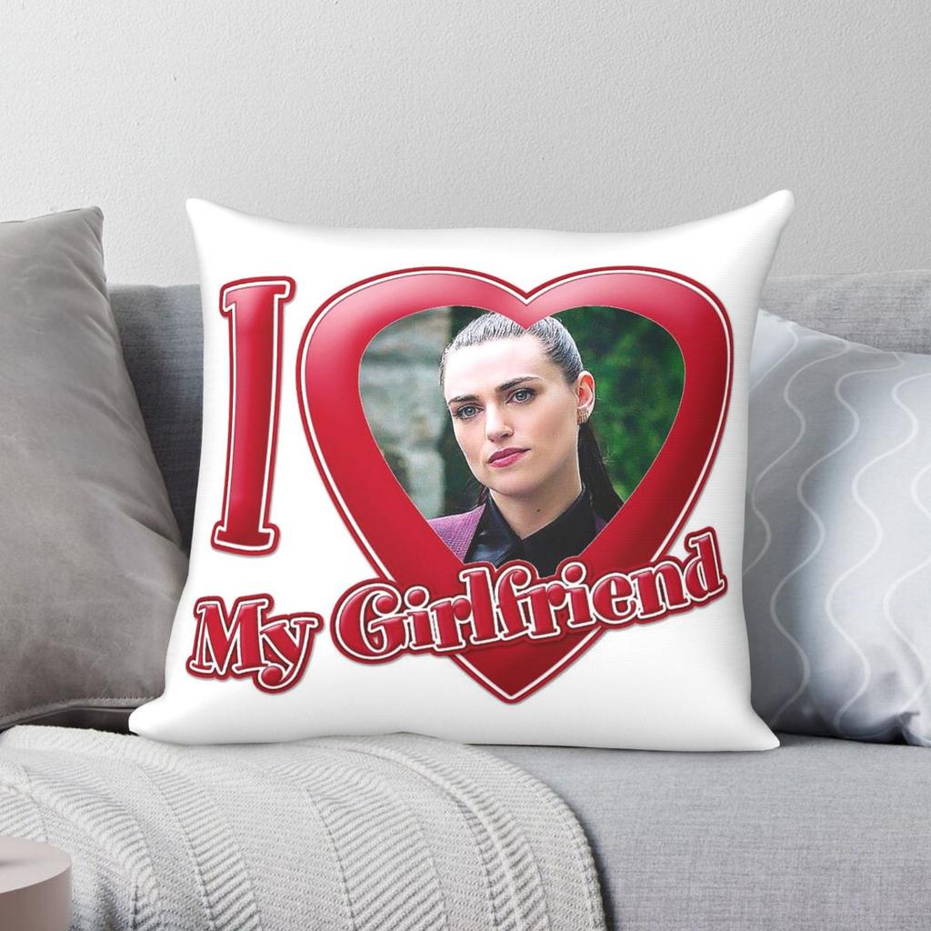I Love My Girlfriend Katie Mcgrath Square Pillowcase Polyester Linen Velvet Zip Decorative Pillow Case Home Cushion Cover x