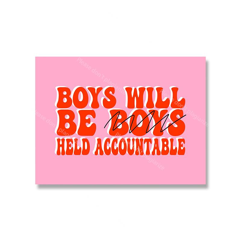 Abstract Pink Feminism Irregular Wall Art Poster Print Line Body Positivity Pictures Canvas Painting Living Bed Room Home Decor