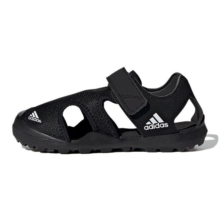 Adidas Captain Toey K Velcro Comfortable Non-Slip Anti-Kick Sandals Kids Sandals Black FX4203