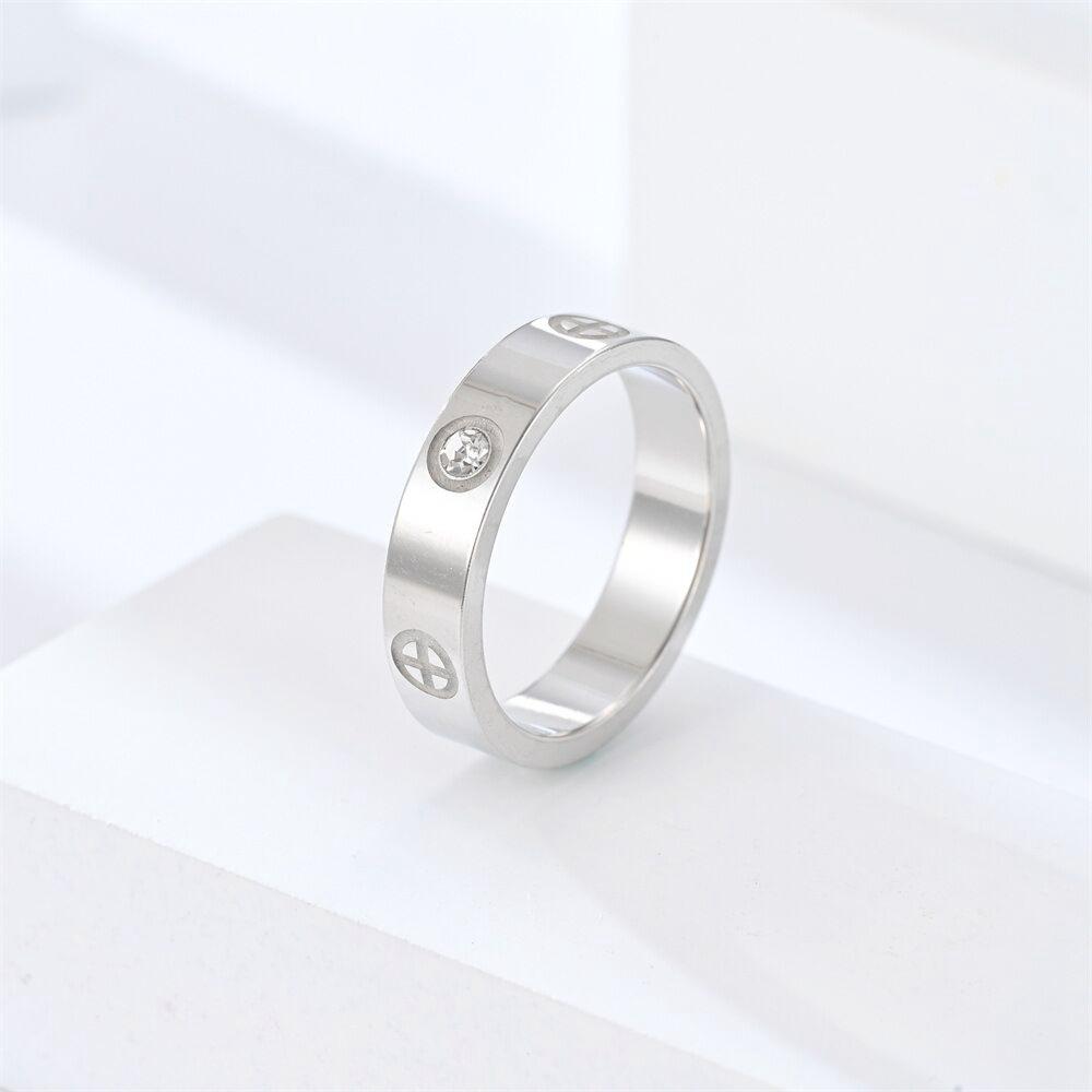1 шт. титановое стальное циркониевое кольцо секс-кольцо циркониевое парное кольцо