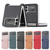 Suitable for Samsung Galaxy Z Flip7 Folding Mobile Phone Case Zflip6 5 4-piece Multi Function Card Case