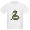 CafePress Змея Детская Футболка Молодежная Детская Хлопковая Футболка