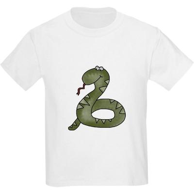 CafePress Змея Детская Футболка Молодежная Детская Хлопковая Футболка
