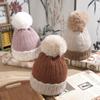 Hats, Women's Hats, Thermal Hats, Woolen Hats, Plush Hats, Thickened Hats, Woolen Balls, Knitted Hats