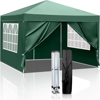 Палатка TOPAIM 3 м x 3 м с 4-сторонним мешком для хранения, москитная сетка, защита от ультрафиолета, вода, отдых, бедствия, спортивная, стильная, простая установка, в комплекте одно касание,
