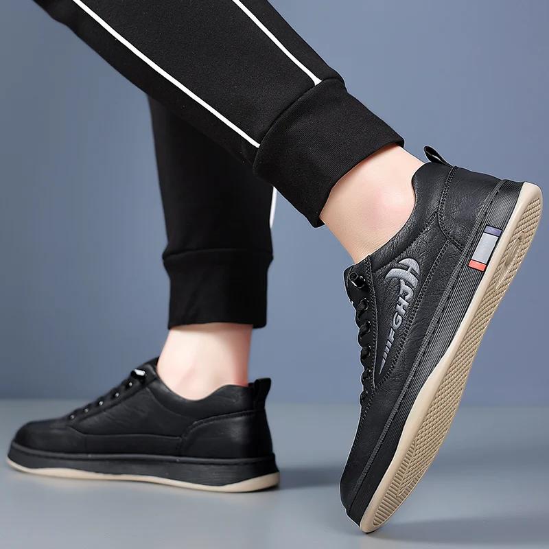 Новые мужские повседневные туфли, кроссовки ручной работы, кроссовки для бега на открытом воздухе для мужчин, высококачественные теннисные туфли Masculino из итальянской натуральной кожи