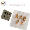 Smart Electrical Power Socket with Spring Hardware, 10A National Standard, Copper Contacts, Two/Three/Five Socket Holes