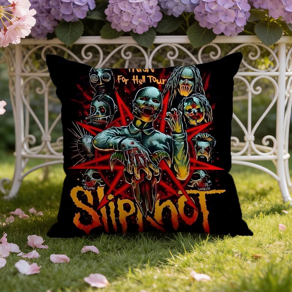 Подушка с принтом S-Slipknot Чехол для подушки для дома и автомобиля Двухсторонний чехол для подушки: Двусторонняя конструкция для максимального комфорта