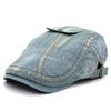 Промытая джинсовая кепка с утиным язычком, модельный берет с карманом для мужчин и женщин, модная шляпа от солнца, надеваемая вперед кепка