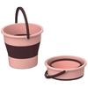 16.8L Pail Buckets Space Saving Water Bucket Folding Handy Bucket Multifunction for Bathroom Kitchen Camping