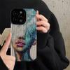 Модный чехол для телефона с масляной живописью и портретом для iPhone 15 11 12 13 14 Pro Max Mini X XS XR 7 8 Plus SE, мягкий противоударный чехол