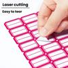 DSB 2400 Pieces 29x20mm Label Paper Stickers, Self-Adhesive Sticky Notes, Easy-Tear Memo Pads, Office Supplies, Markers, Note Pads, Red