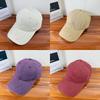 Cotton Baseball Cap With Emblem Design For Spring Sun Fashionable Protection