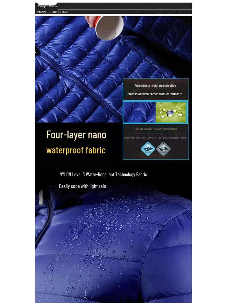 Мужская легкая хлопковая куртка с капюшоном 2023 года, теплая зимняя верхняя одежда