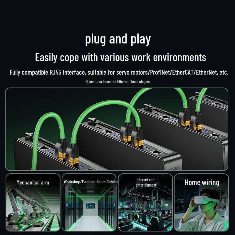 SAMZHE High-Flex Shielded CAT7 Ethernet Patch Cable