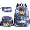 Игровые рюкзаки для мужчин и женщин, студенческие школьные сумки, маленькие сумки через плечо, пеналы, трехсекционные сумки для компьютера