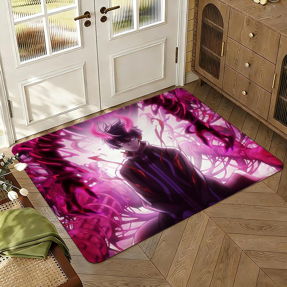 Tougen Anki Dark Demon of Paradise Thickened Absorbent Non-Slip Floor Mat Bedroom Living Room Door Mat Flannel Rug